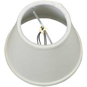 3 x 5 x 4 Round Lampshade with Nickel Flame Clip Attachment