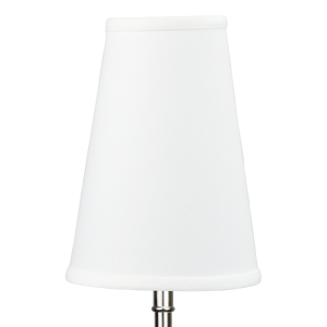 3 x 5 x 7 Round Lampshade with Oil-Rubbed Bronze Bulb Clip Attachment