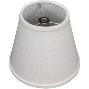 3.5 x 6 x 5 Round Lampshade with Nickel Washer Attachment