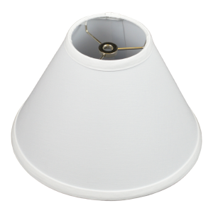 4 x 10 x 7 Round Lampshade with Nickel Washer Attachment
