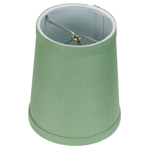 4 x 5 x 6 Round Lampshade with Nickel Bulb Clip Attachment