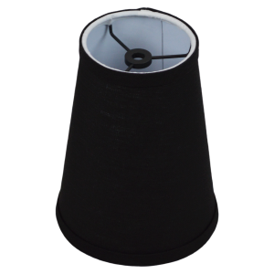 4 x 6 x 8 Round Lampshade with Black Washer Attachment