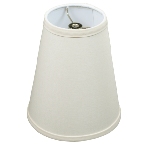 4 x 7 x 8 Round Lampshade with Nickel Washer Attachment