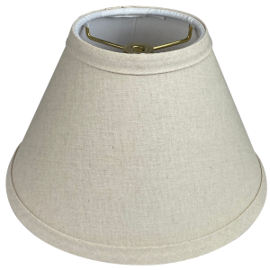 4 x 9 x 6 Round Lampshade with Brass Washer Attachment