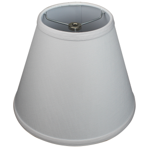 5 x 10 x 8 Round Lampshade with Nickel Washer Attachment