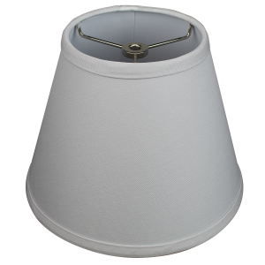 5 x 9 x 7 Round Lampshade with Nickel Washer Attachment