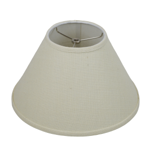 6 x 14 x 9 Round Lampshade with Nickel Washer Attachment