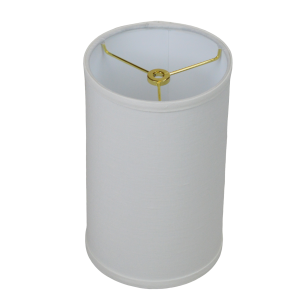 6 x 6 x 10 Drum Lampshade with Brass Washer Attachment