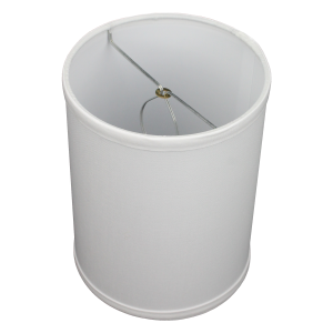6 x 6 x 8 Drum Lampshade with Nickel Bulb Clip Attachment