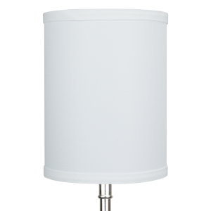 6 x 6 x 8 Drum Lampshade with Nickel Washer Attachment