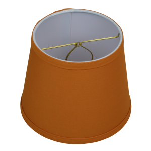 6 x 8 x 6.5 Round Lampshade with Bulb Clip Attachment