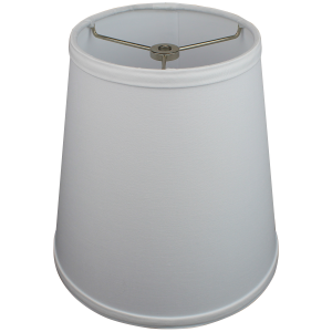 6 x 9 x 9 Round Lampshade with Nickel Washer Attachment