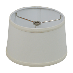 7 x 8 x 5 Round Lampshade with Nickel Washer Attachment