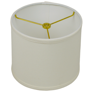 8 x 8 x 7 Drum Lampshade with Brass Washer Attachment