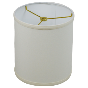 8 x 8 x 9 Drum Lampshade with Brass Washer Attachment