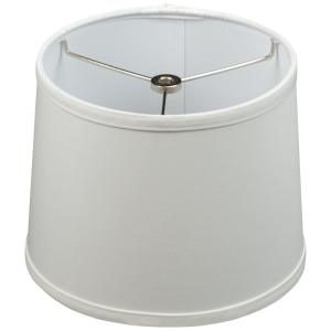 8 x 9 x 7 Round Lampshade with Nickel Washer Attachment