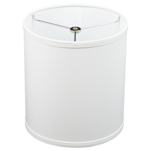 9 x 9 x 10 Drum Lampshade with Nickel Washer Attachment