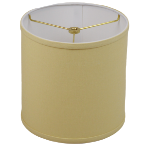 9 x 9 x 9 Drum Lampshade with Brass Washer Attachment