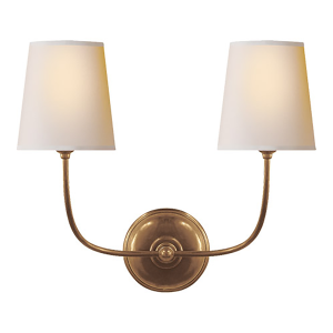 Thomas O'Brien Vendome Double Sconce TOB2008 Replacement Lampshades (set of 2)