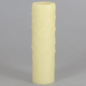 Faux Beeswax Candleabra Socket Cover - With Drip