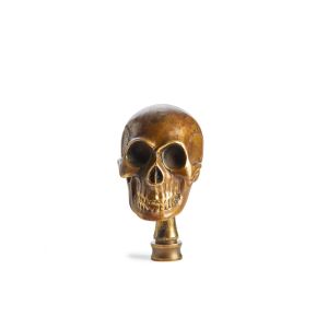 Finial Brass Skull