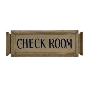 Antique Check Room Sign 20 inches 