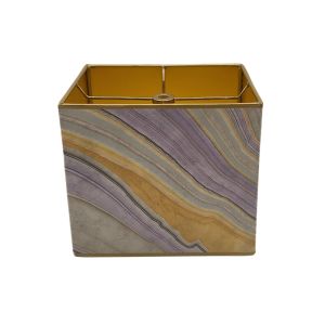 5.5 x 7.5 / 6 x 8 / 7 Sharp Corner Rectangle Purple Marble Italian Bookmark Paper Gold Lined 