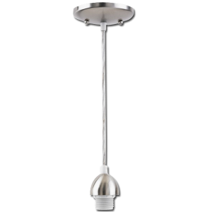 Pendant Cord - Brushed Nickel with Canopy