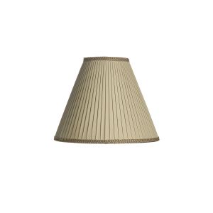 5 x 12 x 10 Knife Pleated Empire in Dovecote Gray Charmeuse Lampshade