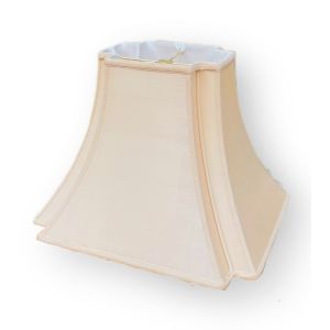 Inverted Rectangle Bell Lampshade 6x8-13x15-12.5 Sand