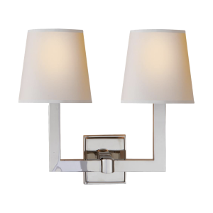 Chapman & Myers (E.F. Chapman) Square Tube 2 Light Sconce SL2820 Set of Two Replacement Lampshade